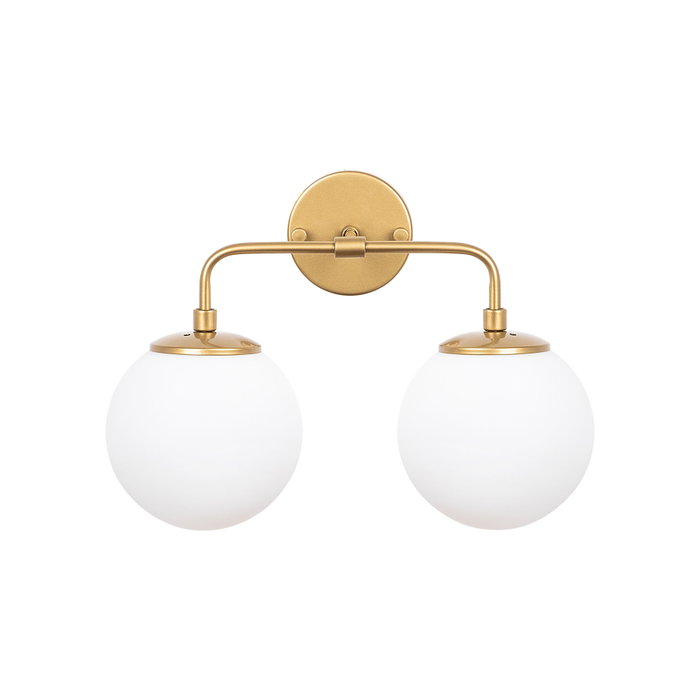 Opviq Horn - 12210 Lámpara de pared dorada con tapa de cristal Opviq Horn - 12210 Lámpara de pared dorada con tapa de cristal